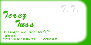 terez tuss business card